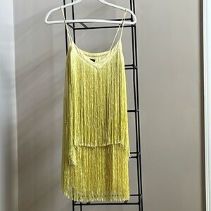 Yellow flapper dress